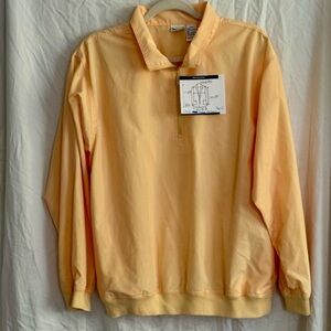 Izod Ladies Pullover 1/4 zip Windbreaker Size L Long Sleeve
